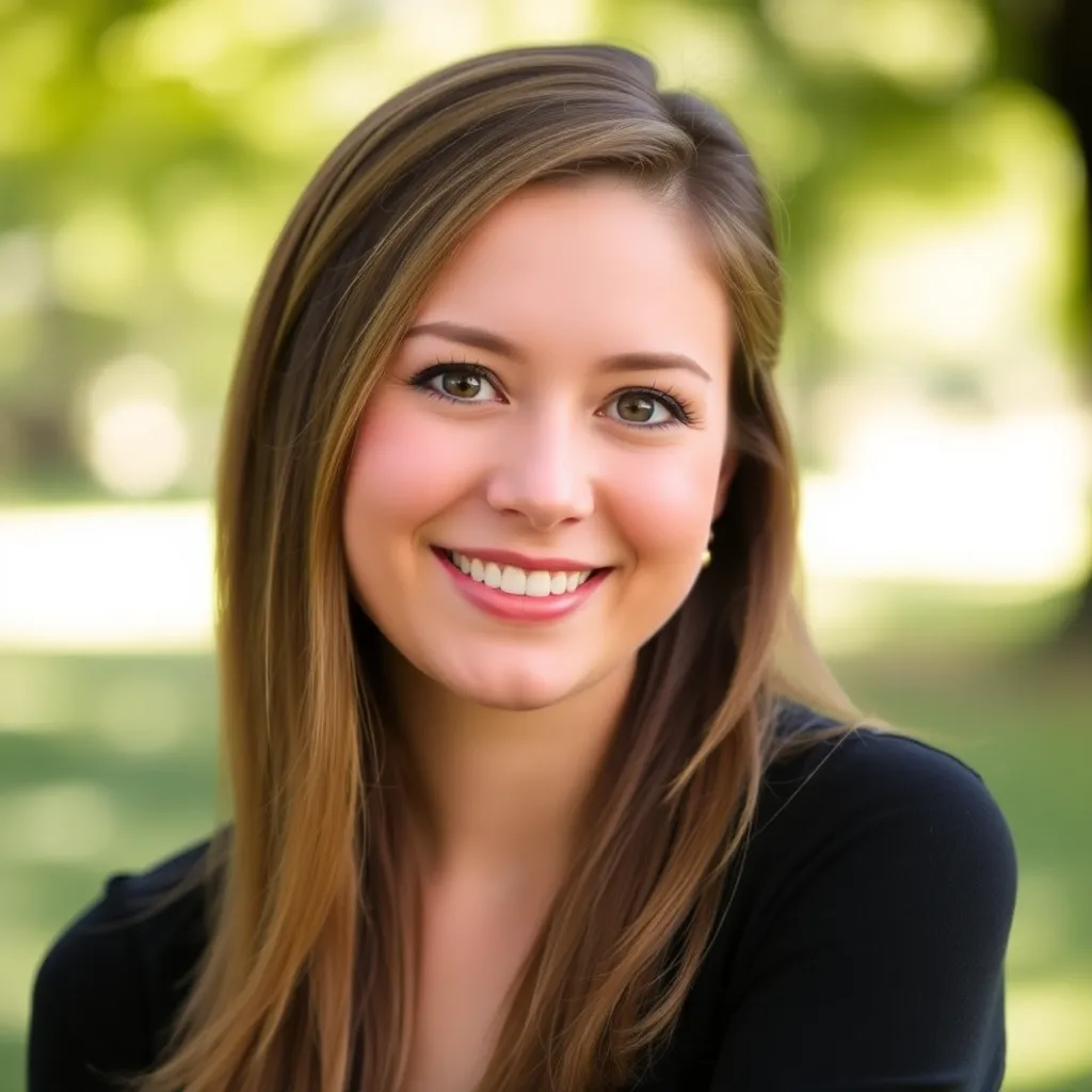 AI-generated outdoor professional headshot with natural light